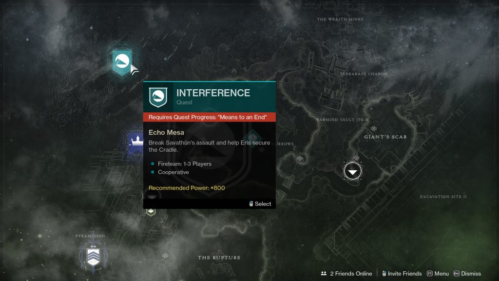 destiny 2 means to an end interference quest bug