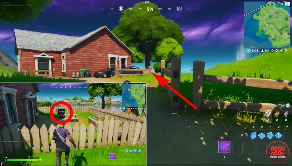 fortnite season 3 weekly challenge where to find gnomes at homely hills