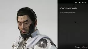 adachi half mask ghost of tsushima