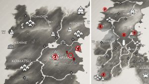 All Masako Tale Map Locations Ghost of Tsushima