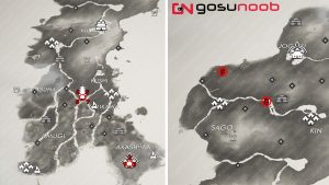 All Norio Tale Locations Map Ghost of Tsushima