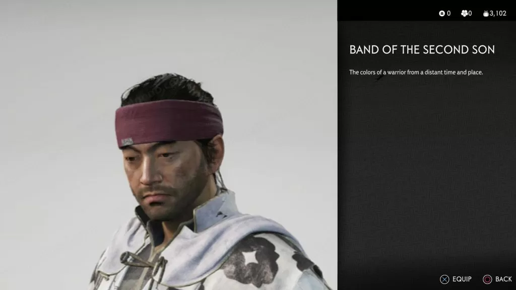 Band of the Second Son Helmet Ghost of Tsushima