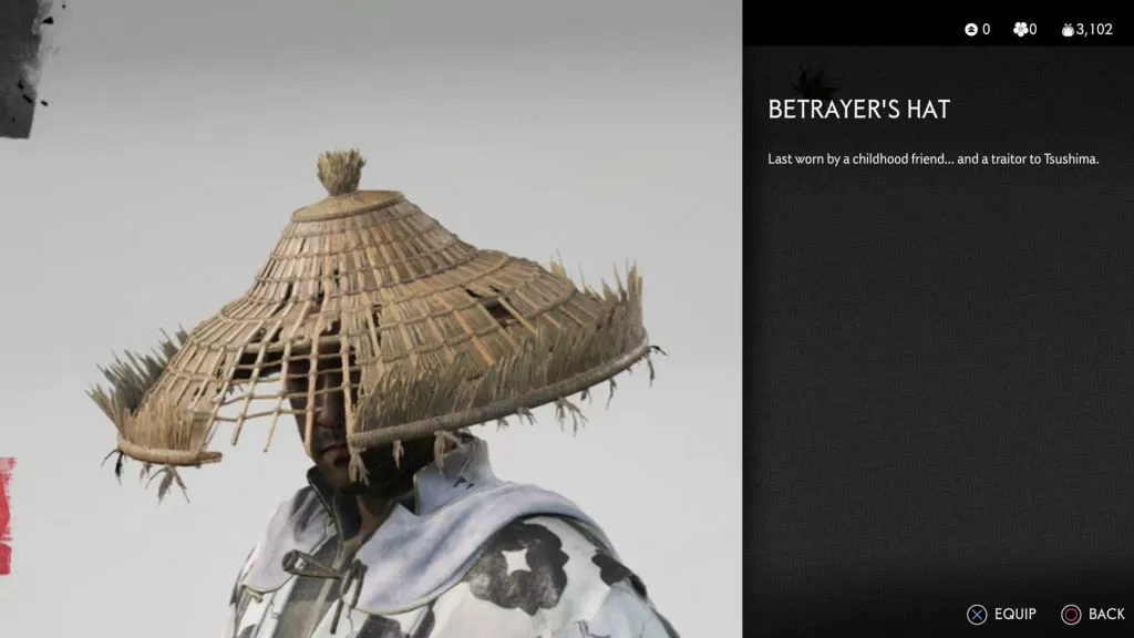 Betrayer's Hat Ghost of Tsushima