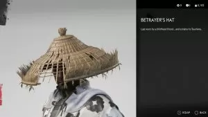 Betrayer's Hat Ghost of Tsushima