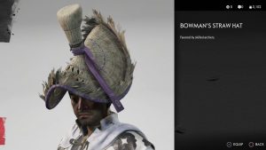 Bowman's Straw Hat Helmet Ghost of Tsushima