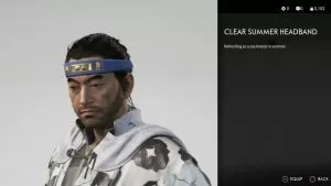 Clear Summer Headband Ghost of Tsushima