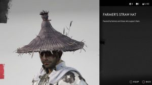 Farmer's Straw Hat Helmet Ghost of Tsushima