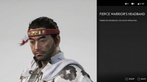 Fierce Warrior's Headband Ghost of Tsushima