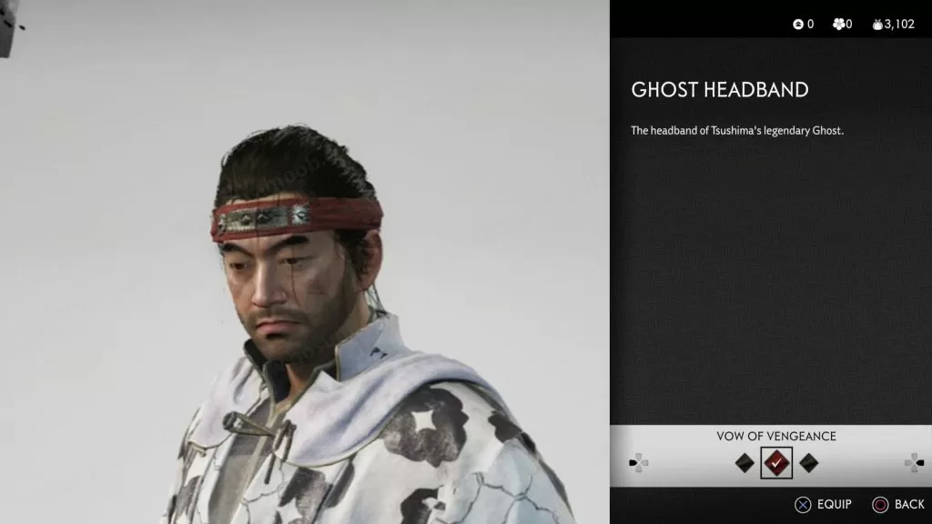 Ghost Headband Helmet Ghost of Tsushima