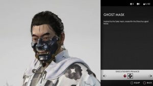 ghost mask ghost of tsushima
