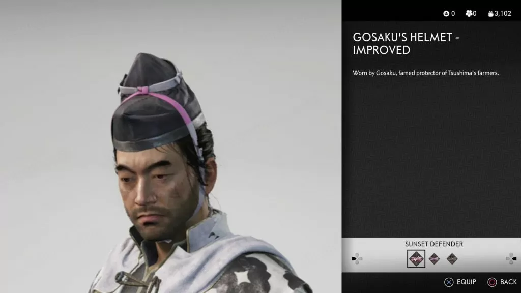 Gosaku's Helmet Improved Ghost of Tsushima