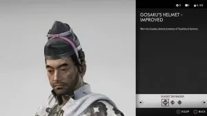 Gosaku's Helmet Improved Ghost of Tsushima