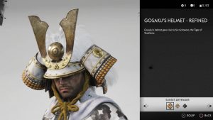 Gosaku's Helmet Refined Ghost of Tsushima
