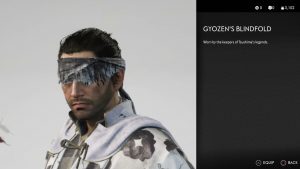 Gyozen's Blindfold Helmet Ghost of Tsushima
