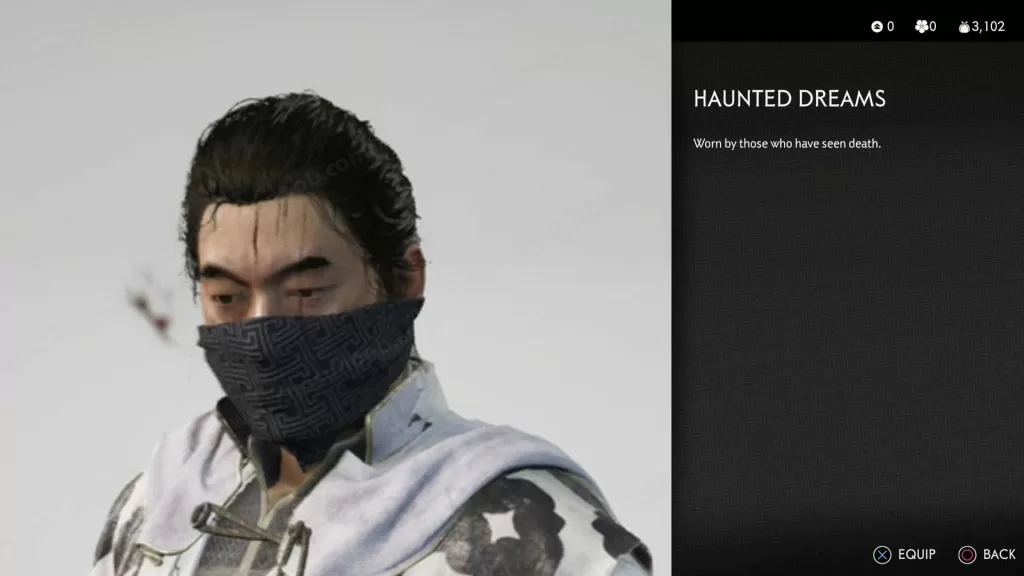 haunted dreams mask ghost of tsushima