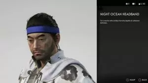 Night Ocean Headband Ghost of Tsushima