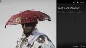 Oni's Blade Straw Hat Ghost of Tsushima