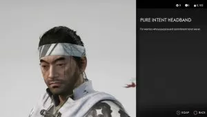 Pure Intent Headband Ghost of Tsushima