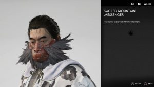 sacred mountain messenger mask ghost of tsushima