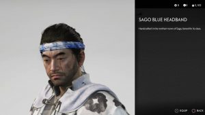 Sago Blue Headband Ghost of Tsushima