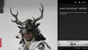 Sakai Clan Helmet Refined Ghost of Tsushima