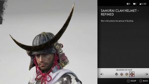 Samurai Clan Helmet Refined Ghost of Tsushima