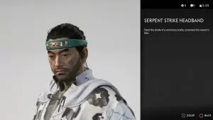 Serpent Strike Headband Ghost of Tsushima