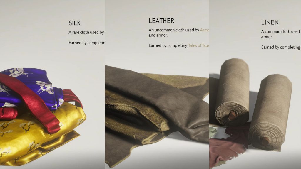 Silk Leather Linen Locations Ghost of Tsushima