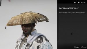 Sword Master's Hat helmet Ghost of Tsushima