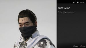 thief's wrap mask ghost of tsushima