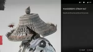 Wanderer's Straw Hat Ghost of Tsushima