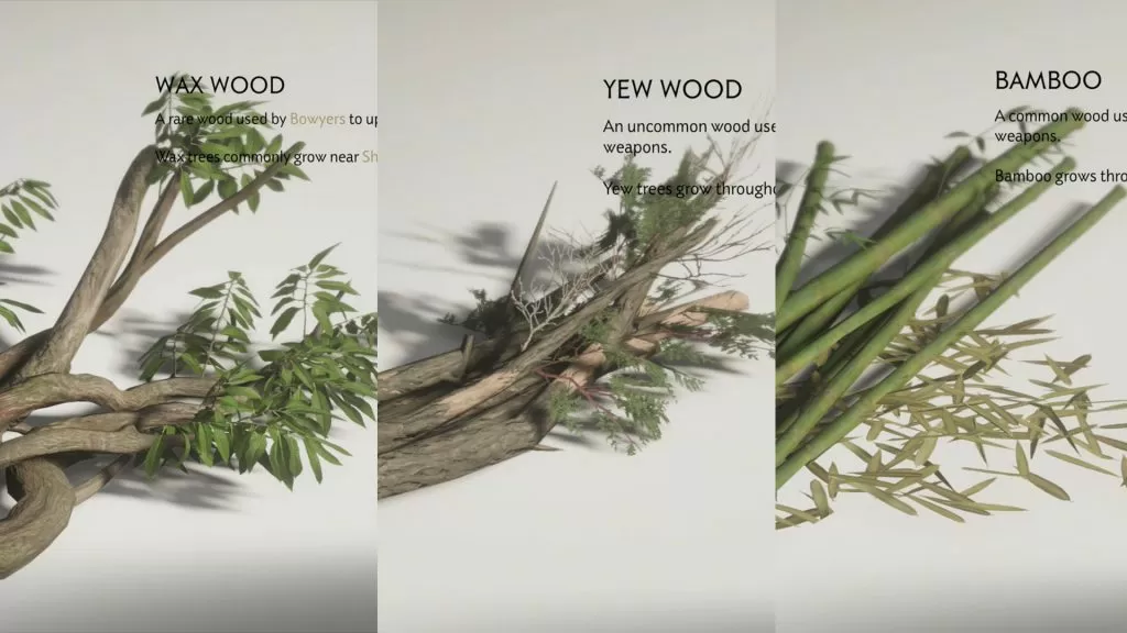 Wax Wood Yew Wood Bamboo Locations Ghost of Tsushima