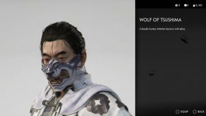 wolf of tsushima mask ghost of tsushima