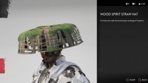 Wood Spirit Straw Hat Helmet Ghost of Tsushima
