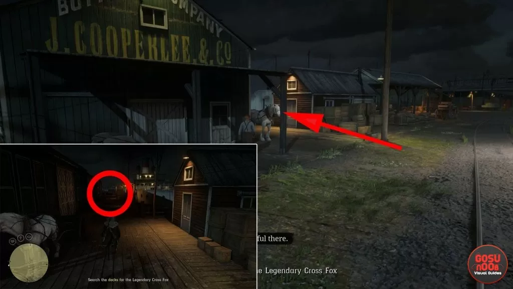 docks cross fox location red dead online where to find