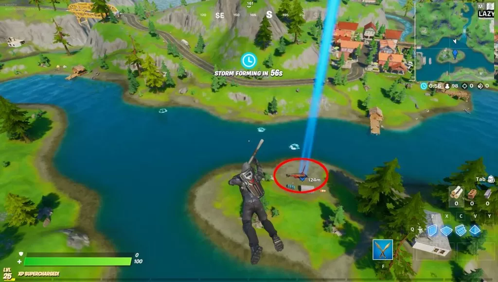 fortnite helicopter location misty meadows