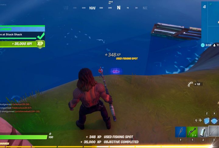 fortnite stack shack location catch a weapon