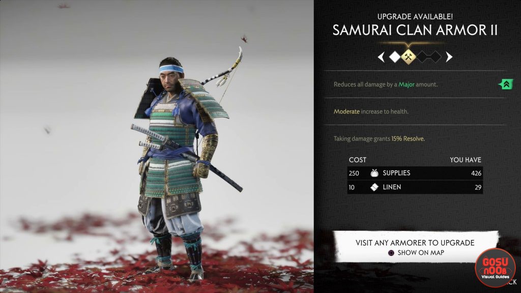 ghost of tsushima customization horse character sword bow