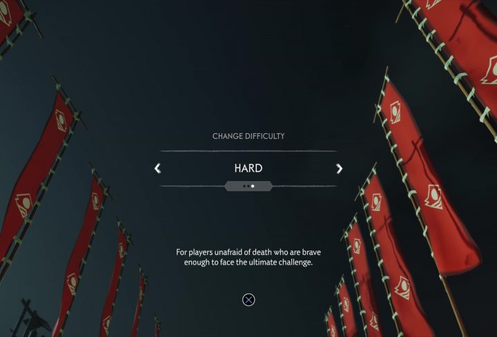 ghost of tsushima difficulty settings easy medium hard