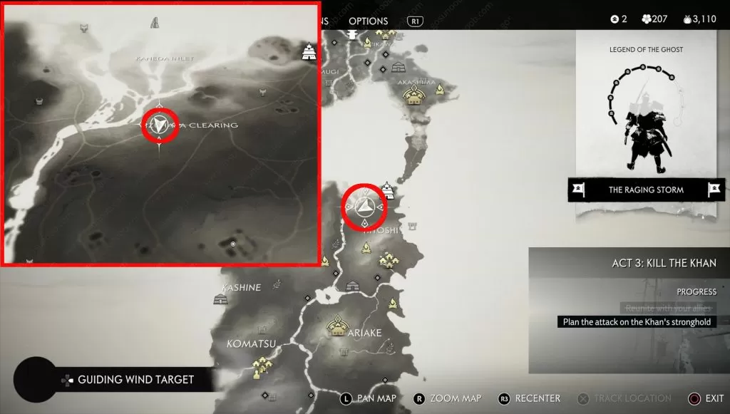 ghost of tsushima hidden altar locations