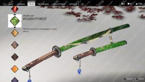 ghost of tsushima hidden forest sword kit
