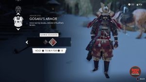 gosakus armor sunrise dominion red dye