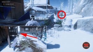 hidden in snow investigate the town step ghost of tsushima