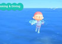 how to swim dive animal crossing new horizons