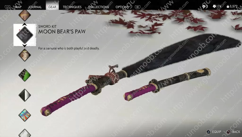 moon bear's paw sword kit