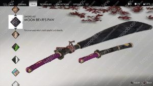 moon bear's paw sword kit