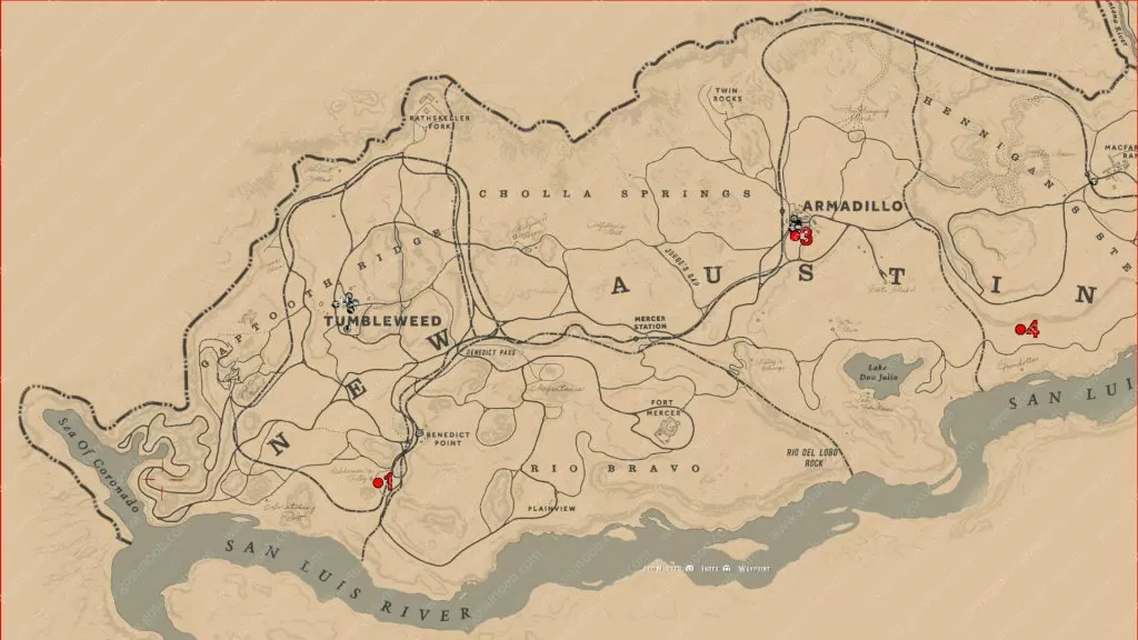 rdr2 online dane topaz necklace locations