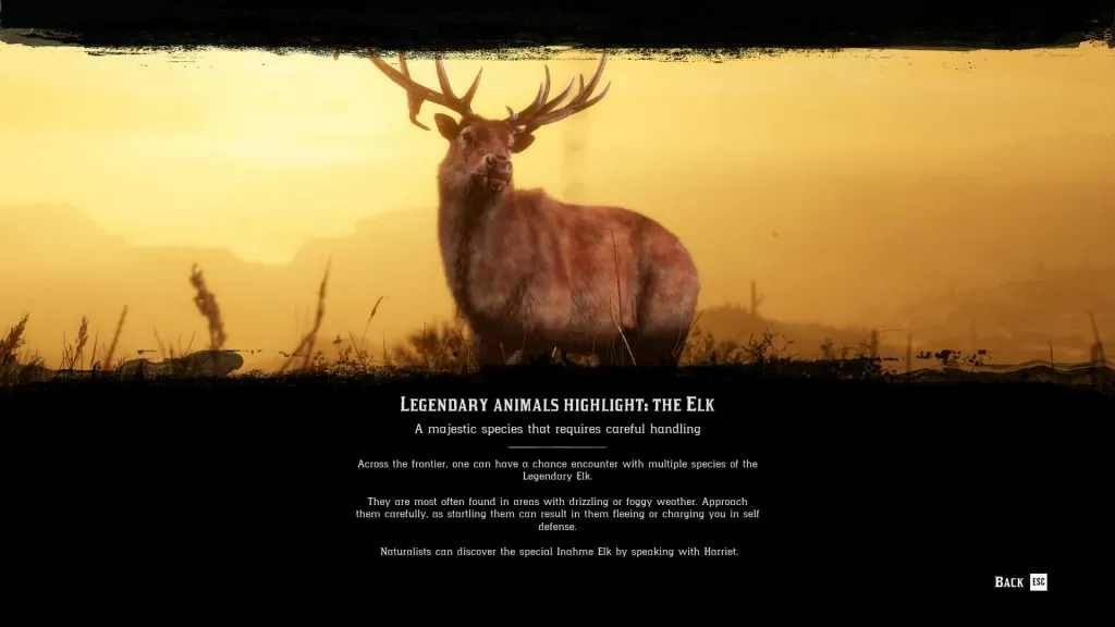 red dead online legendary elk locations ozula inahme