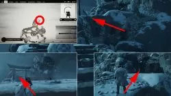 snowlit peak shinto shrine location ghost of tsushima