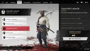 tadayori's armor ghost of tsushima